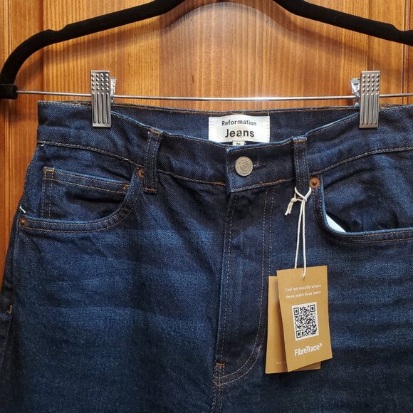NWT Reformation Peyton High Rise Bootcut Jeans, Size 26 - Picture 4 of 12